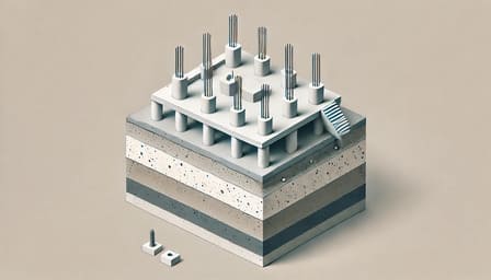 Свайный для каркасного дома 6×6 м